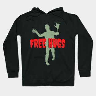 Free Hugs Funny Zombie Halloween Party Hoodie